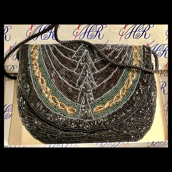 Beautiful Vintage Beaded ‘Cadaz’ Purse from Holt Renfrew, Toronto. EUC! S/F home - Picture 1 of 10